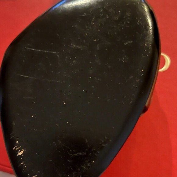 GUCCI HYSTERIA Golden Bronze Heels Logo Crest Slip In Sandals Slides Size 37.5 - Picture 7 of 8